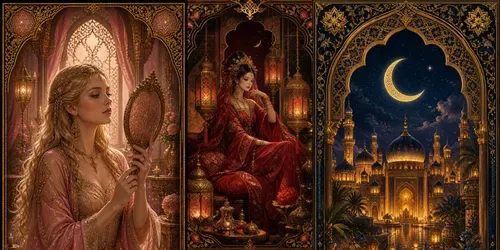 Oriental Luxury Tarot Cards generated by chatgpt-image
