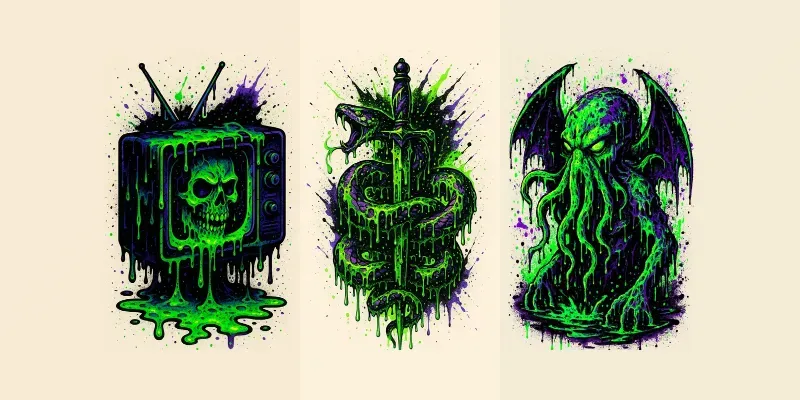 Toxic Slime Neon Nightmares generated by undefined