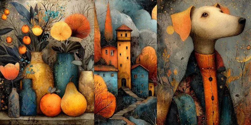 Folk Storybook Mixed Media Fables generated by undefined