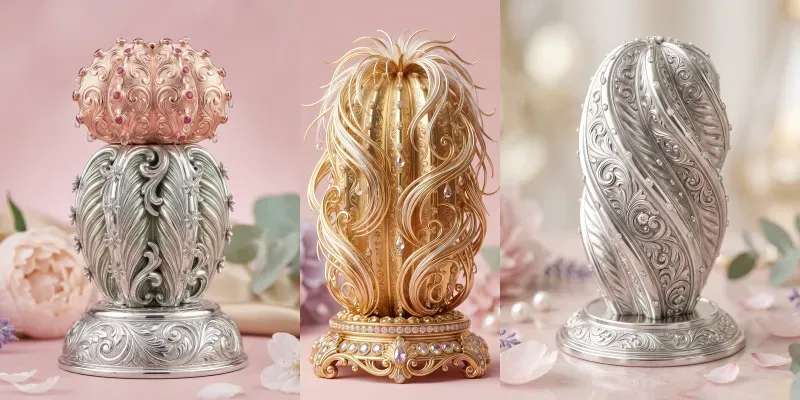 Metal Cacti Ornaments generated by undefined