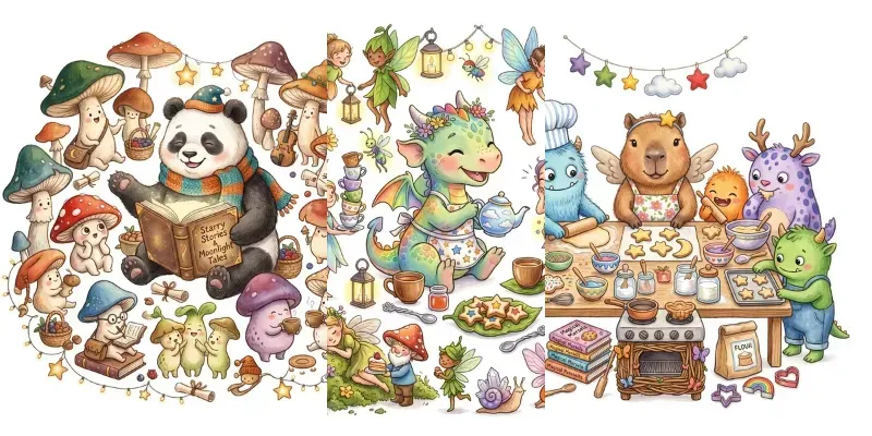 Magical Storybook Gatherings generated by undefined