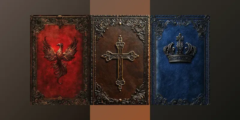 Embossed Leather Book Covers