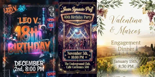 Vertical Event Invitation Generator generated by gemini-image