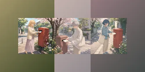 Soft Anime Letter Posts generated by chatgpt-image