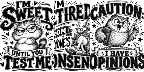 Funny Vintage Quote Tshirts generated by chatgpt-image