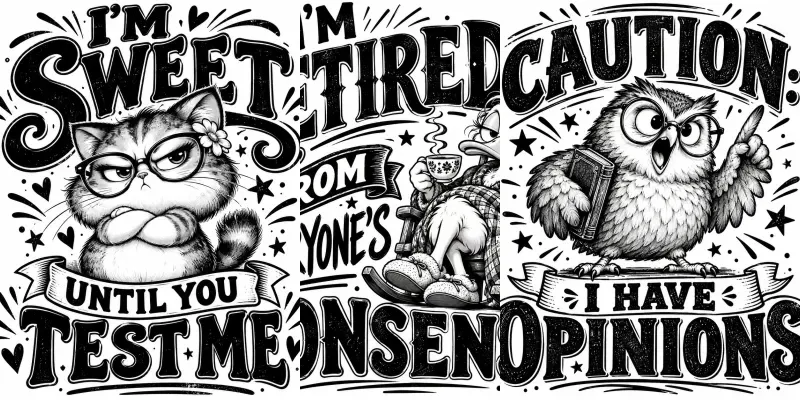 Funny Vintage Quote Tshirts