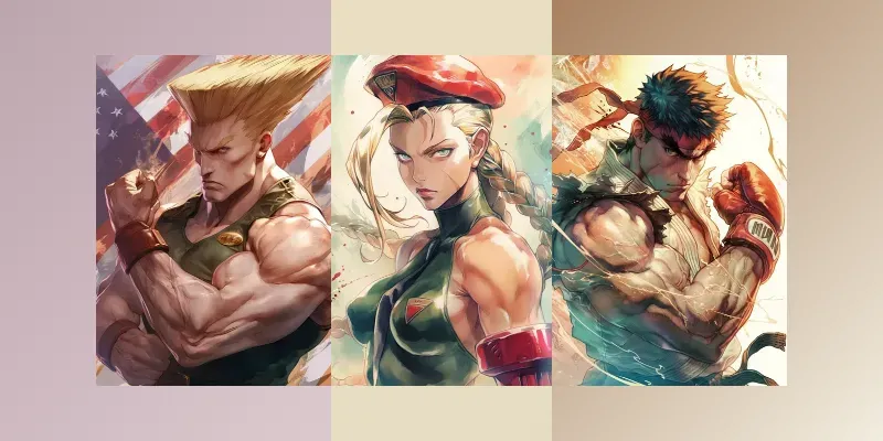 Anime Manga Street Fighter Characters generated by undefined