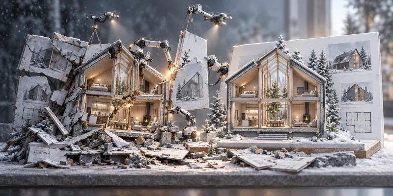 Miniature Architectural Concept Sheets generated by undefined