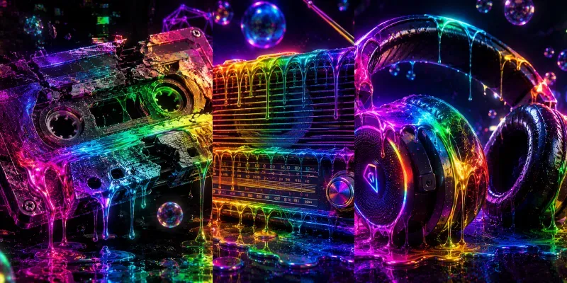 Psychedelic Neon Pop Art generated by undefined