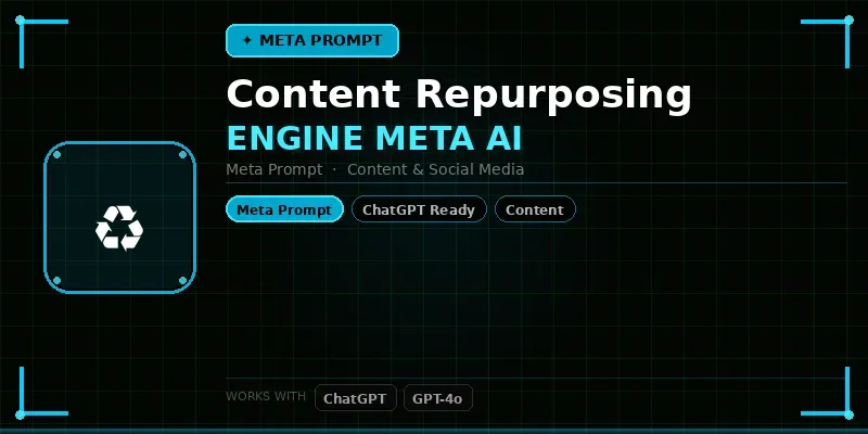 Content Repurposing Engine Meta Ai generated by undefined