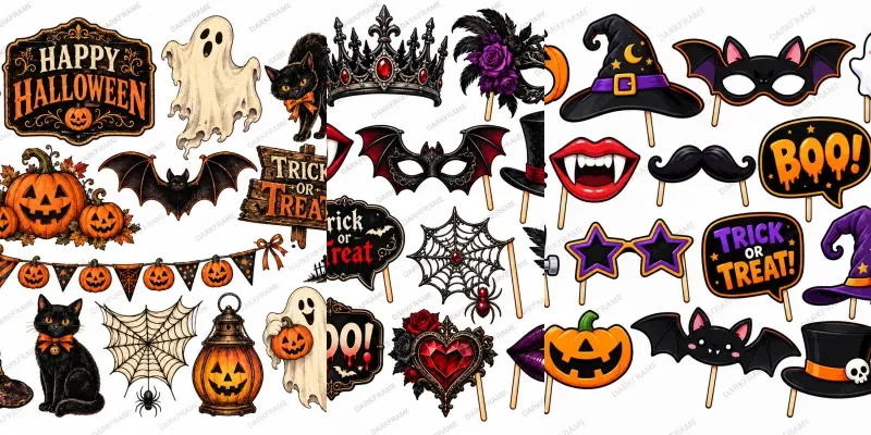 Halloween Printable Party Props