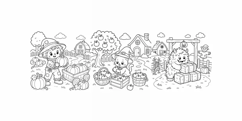 Harvest Haunt Farm Friends generated by undefined