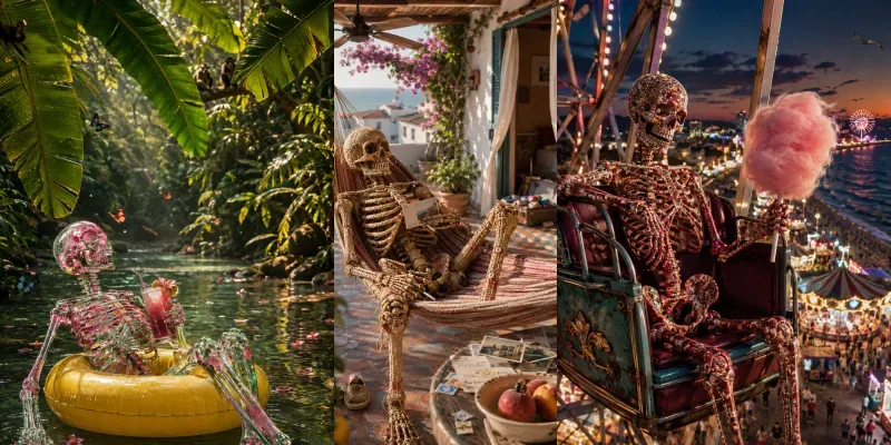 Vacation Skeletons generated by undefined