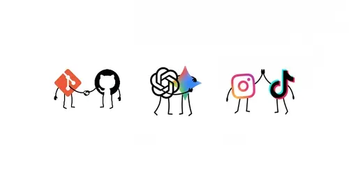 Minimal Logo Stick Figure Doodles generated by gemini-image