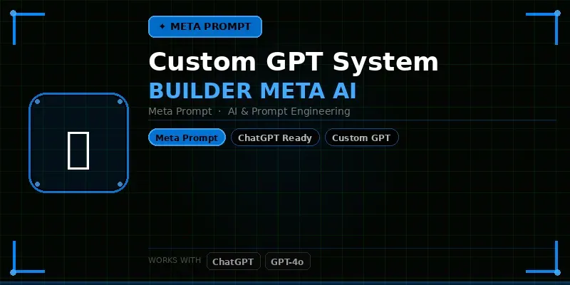 Custom Gpt System  Builder Meta Ai generated by undefined