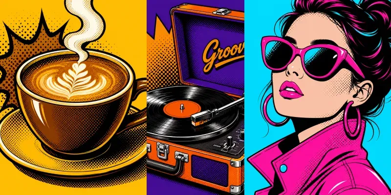 Professional Pop Art Style Portraits generated by undefined