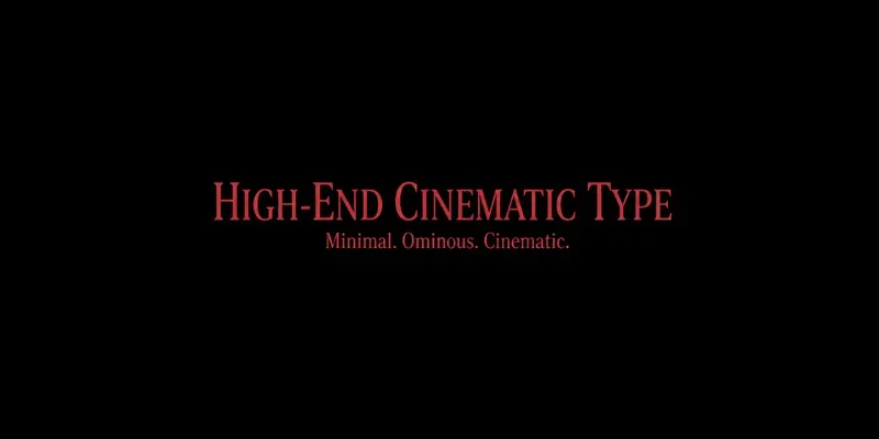 Cinematic Typography Logos generated by undefined