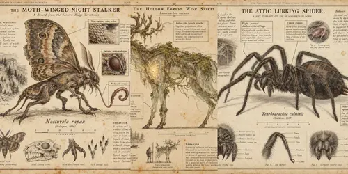 Cryptid Field Guide Chart Maker generated by chatgpt-image