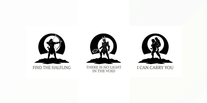 Vector Style Movie Character Silhouettes generated by undefined