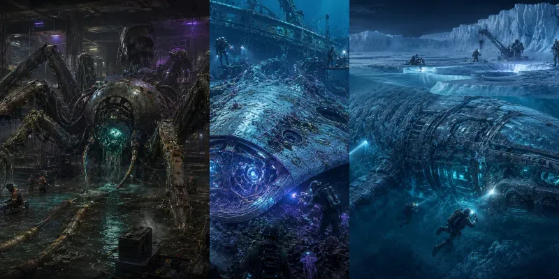 Neon Fossil Future Generator generated by undefined