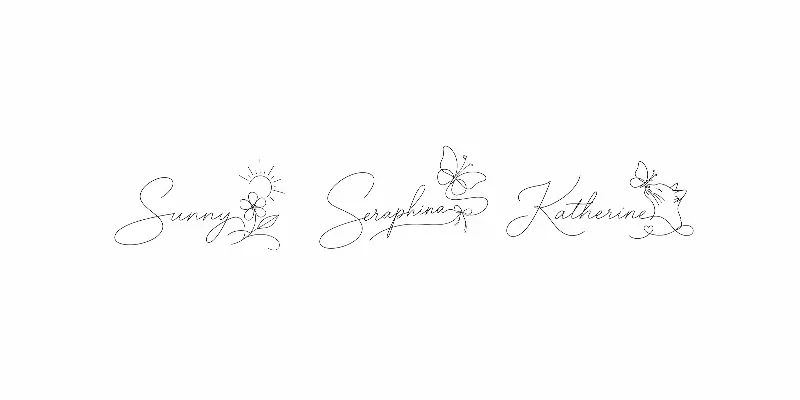 Signature Logo Line Creative Minimal Art generated by undefined