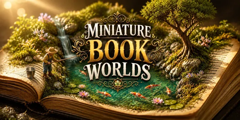 Cinematic Miniature Book Worlds generated by undefined