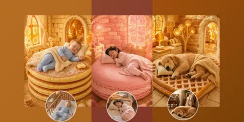 Giant Dessert Beds For Kids And Pets generated by chatgpt-image