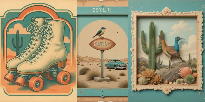 Vintage Surreal Collage Art generated by undefined