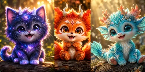 Cute Fluffy Monster Creators generated by chatgpt-image