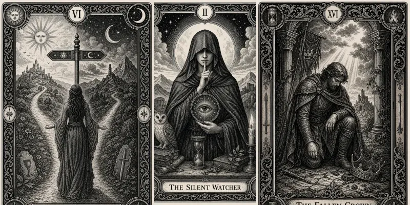 Vintage Engraved Tarot Studios generated by undefined