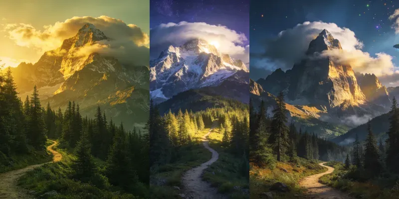 Cinematic Mountain Landscape Generator generated by undefined