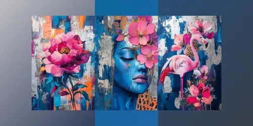 Strident Contrast Expressive Paintings generated by midjourney