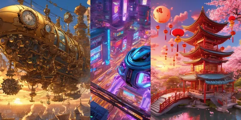 Floating Sky Cities Collections generated by undefined