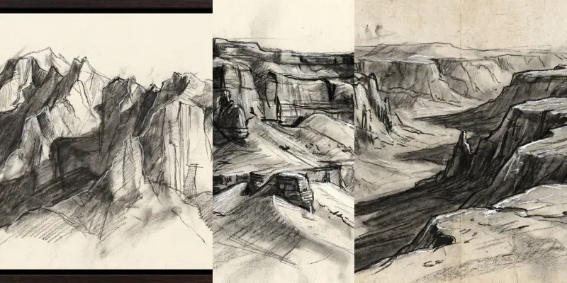 Charcoal Silverpoint Fine Art generated by undefined