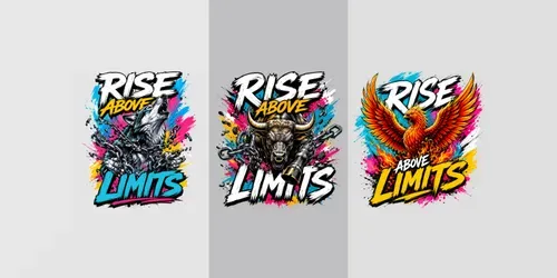 Rise Above Limits Typographies generated by chatgpt-image