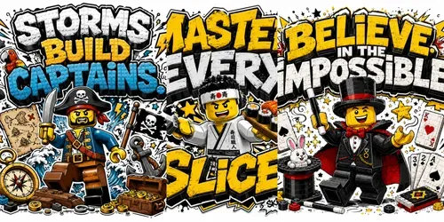 Lego Graffiti Quote Character Creators generated by chatgpt-image
