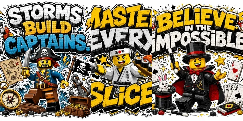Lego Graffiti Quote Character Creators generated by undefined