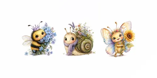 Whimsical Garden Bug Friends generated by chatgpt-image