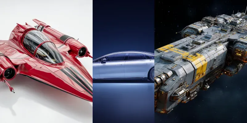 Scifi Vehicle Product Shot Generator generated by undefined