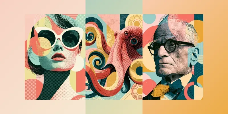 Pastel Pop Portraits generated by undefined