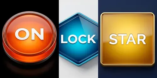 Hyperreal 3D Glossy Button UI Generator generated by gemini-image