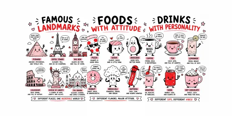Whimsical Editorial Doodle Illustrations generated by undefined