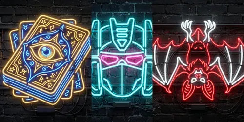 Realistic 3D Neon Sign Art generated by gemini-image