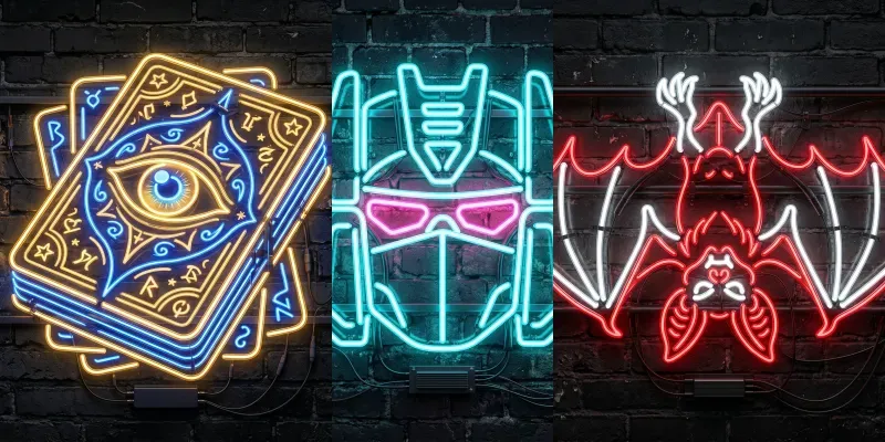 Realistic 3D Neon Sign Art generated by undefined
