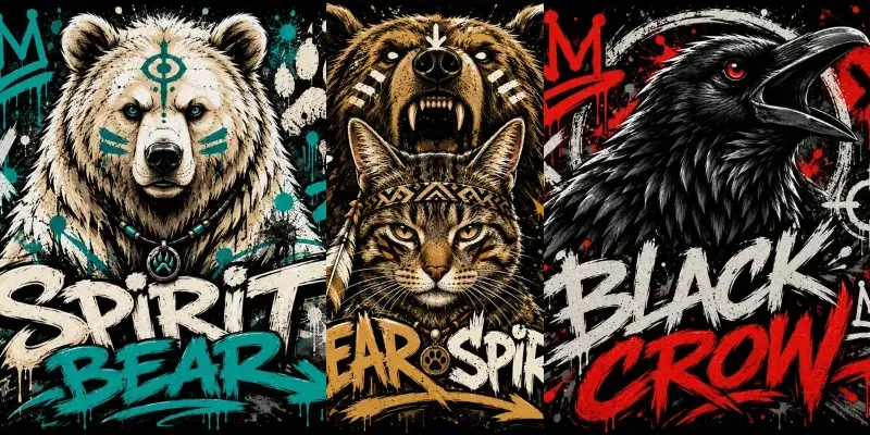 Urban Graffiti Animal Tshirts generated by undefined