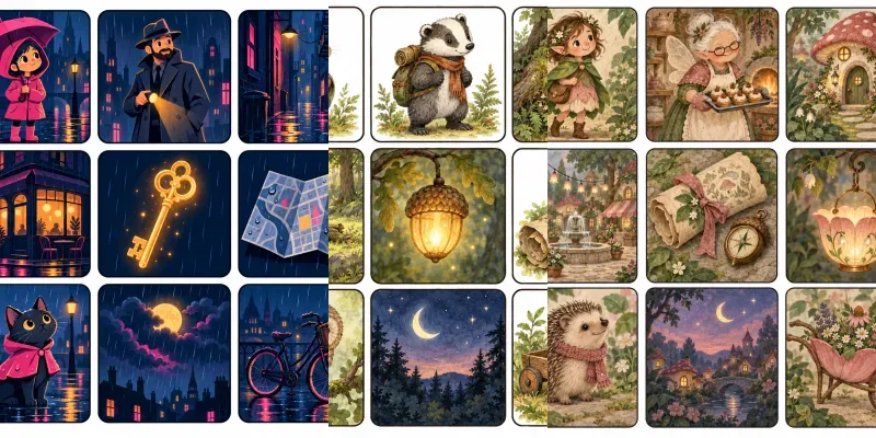 Story Starter Picture Card Sheets