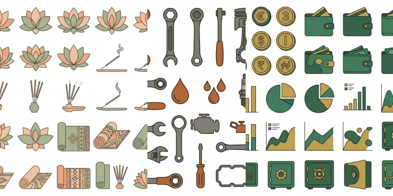 Minimalist Boho Clipart Sets generated by undefined