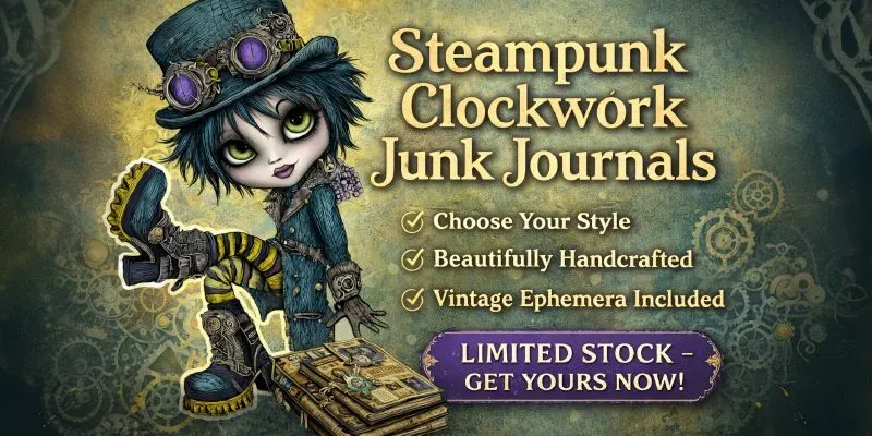 Steampunk Clockwork Junk Journals generated by undefined
