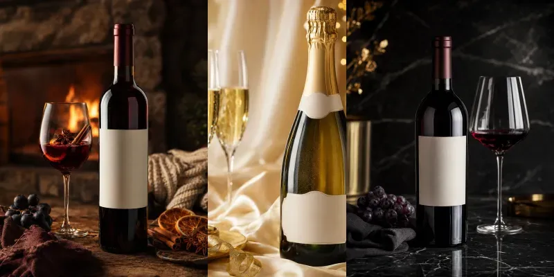 Wine Bottle Product Photography generated by undefined