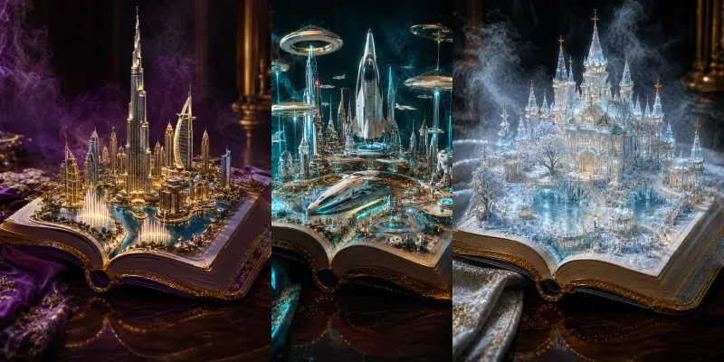 Magic 3D Book Universes generated by undefined